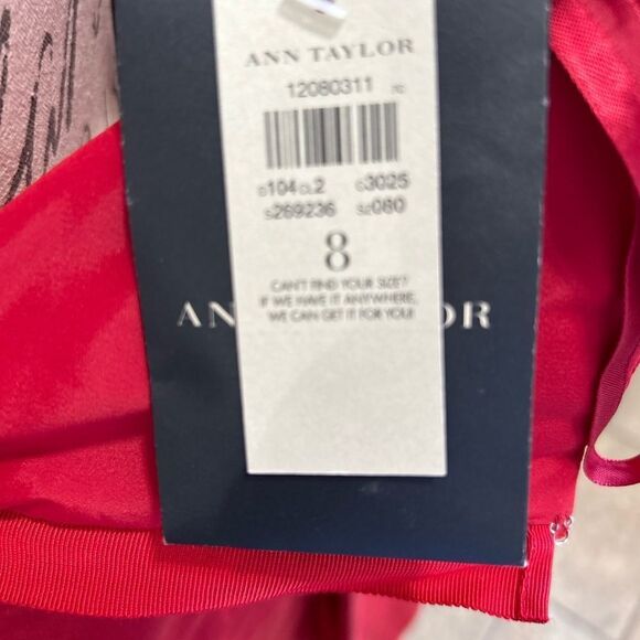 Ann Taylor Elegant Red Strapless Dress - Picture 9 of 11